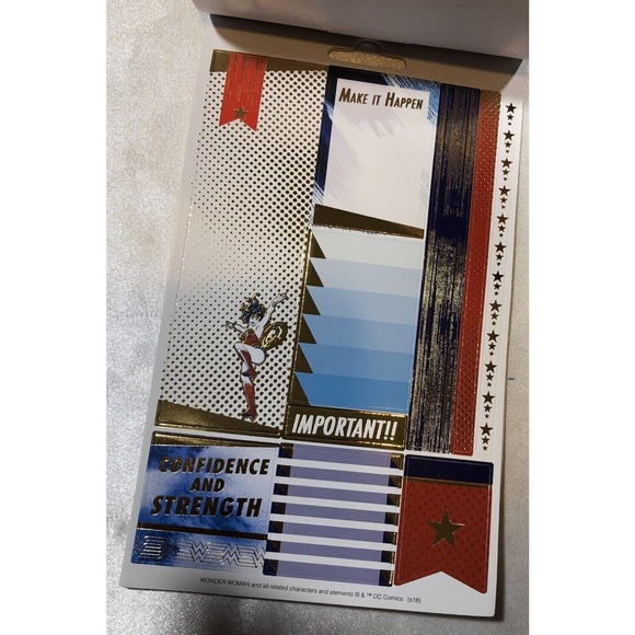 Wonder Woman Stickers Paper House Life Organized 100 Pieces NEW - Picture 7 of 7